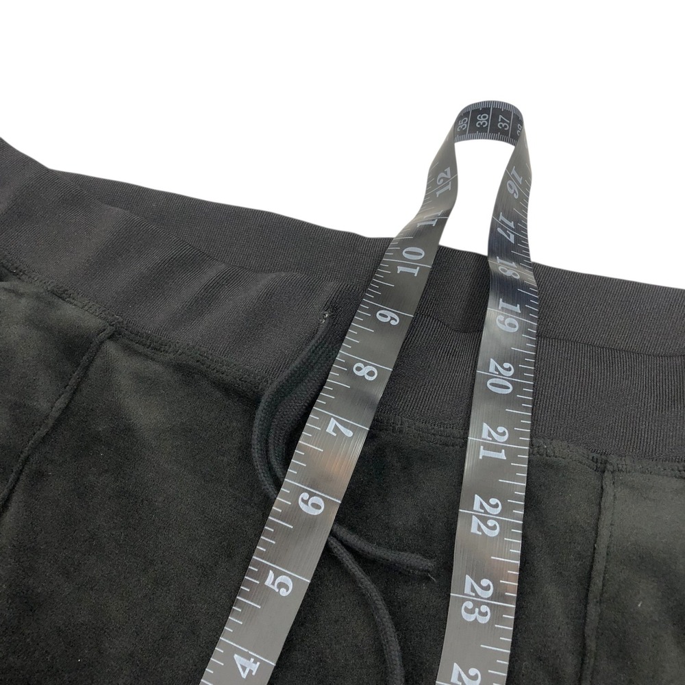 Juicy Couture Y2K 90s Bling Velvet Low Rise Flare Track Pants Pajama Pants Large - Picture 14 of 15